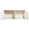 VEVOR Cat Litter Box Enclosure for Multi Cats, 120 cm Hidden Litter Box Cabinet with 4 Doors & 2 Entries, Indoor Cat Washroom