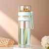 500ml Double-Layer Insulated Tea and Water Infusion Glass Cup with Filter