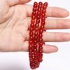 40/30/20 шт. 4/6/8 мм для DIY браслетов, изготовление ювелирных изделий, круглые свободные бусины из натурального камня, бусины из красного сердолика, агат, ювелирные аксессуары