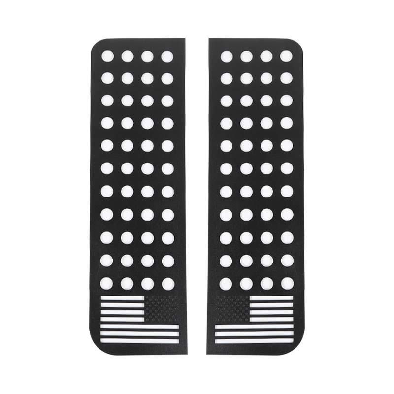 Накладка на заднее окно автомобиля, декоративная рамка для Jeep Wrangler JK 2007-2017, 4-дверная версия, металлические автомобильные аксессуары