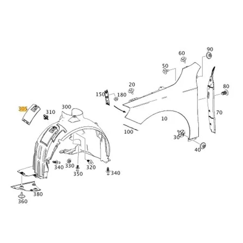 Сменный колпак колесной арки, антикоррозионный, простая установка, простота использования, отсутствие деформации, быстрая установка, абсолютно новый