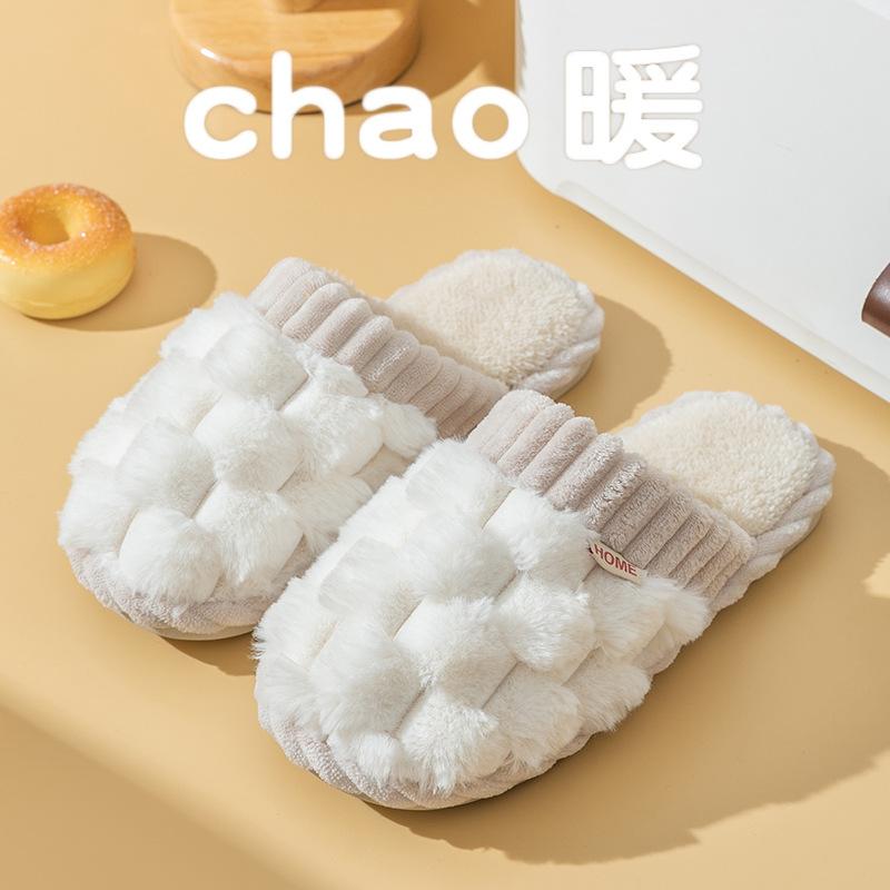 Spring and Autumn Cotton Slippers Four Seasons Winter Women's Indoor Home Cotton Linen Non-slip Linen Home Couple