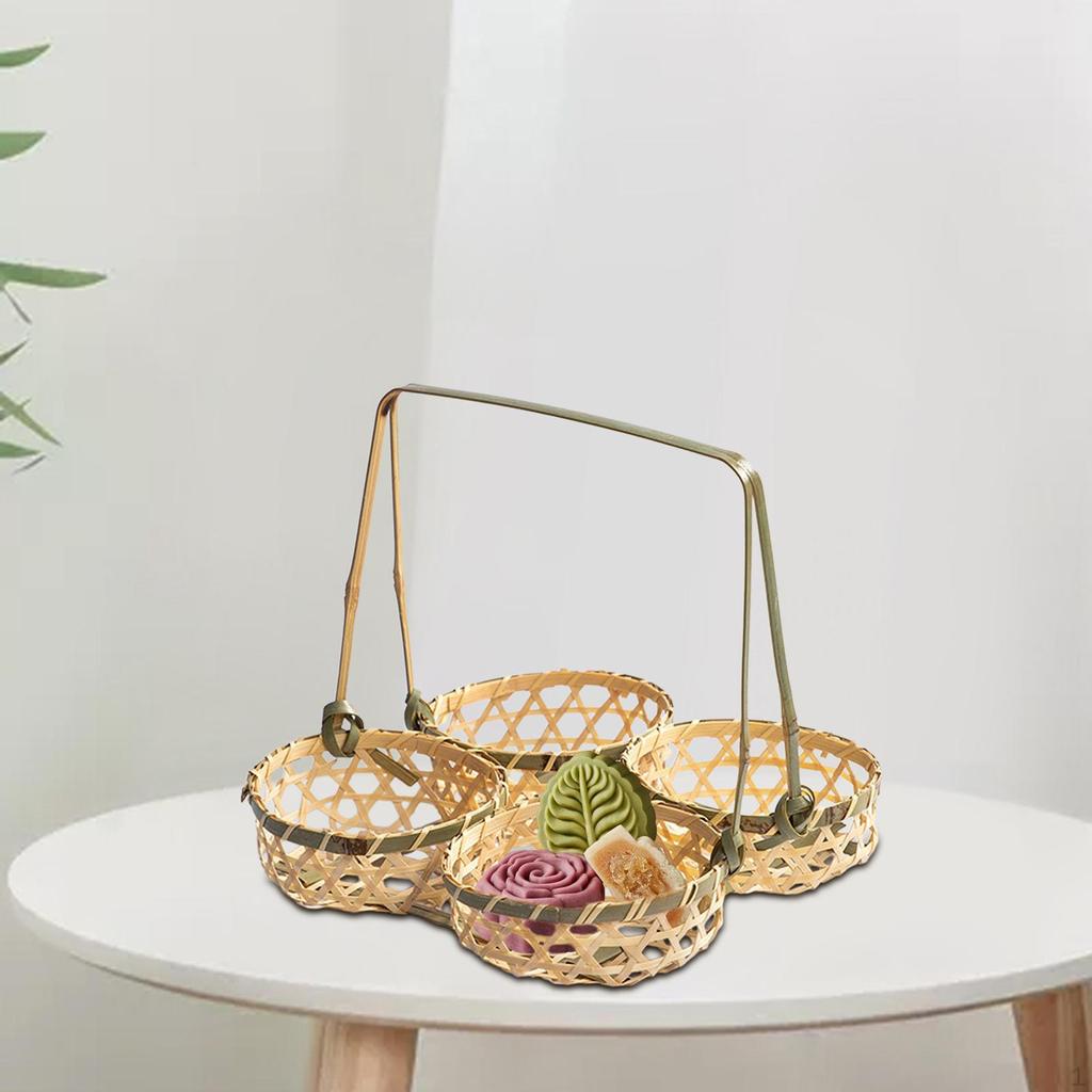 Бамбуковый поднос для сервировки завтрака для развлечения