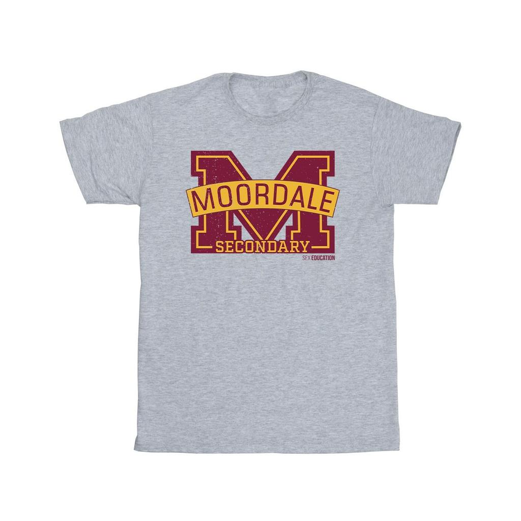 Netflix Mens Sex Education Moordale Cracked M Logo 2 T-Shirt