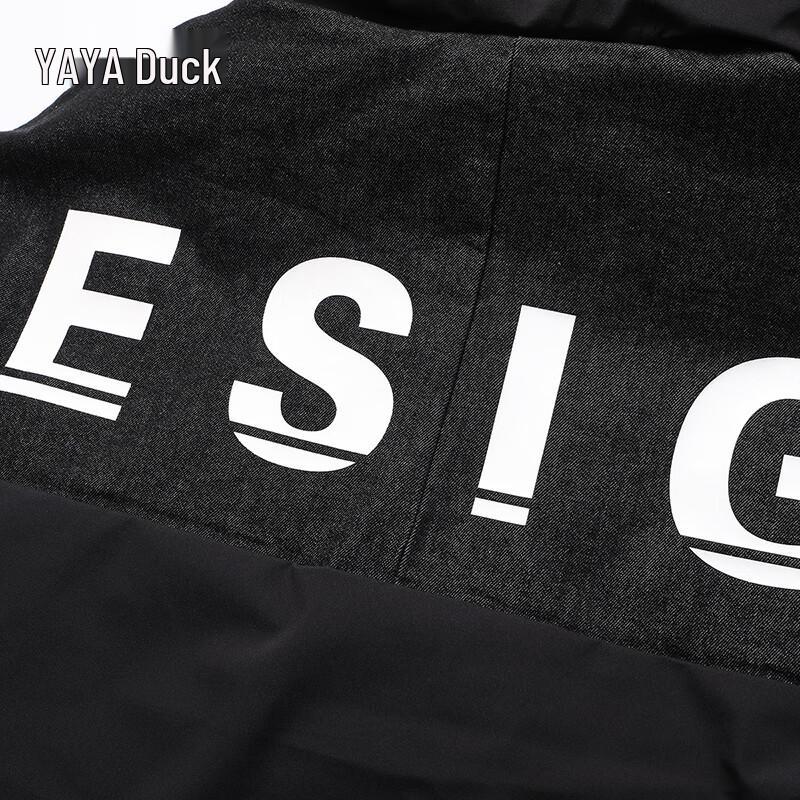 Yaya Мужская джинсовая стеганая куртка средней длины с пэчворком