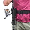Fishing Waist Belt Rod Holder Adjustable Portable Pole Inserter Fishing Rod Holder Belt for Spinning Casting Fly Fishing