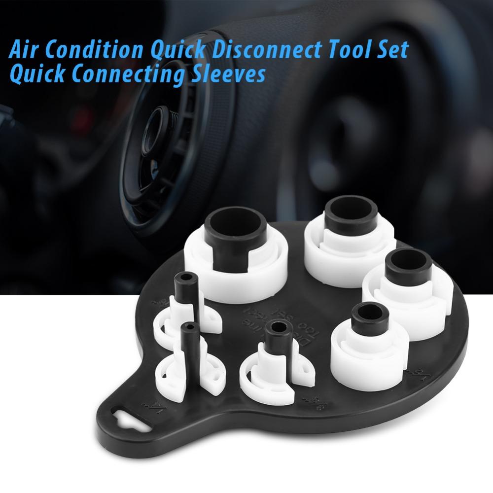 7PCS 1/4-Inch to 7/8-Inch Fuel Line Disconnect Tool Oil Line Removal Kit AC Line Service & Repair