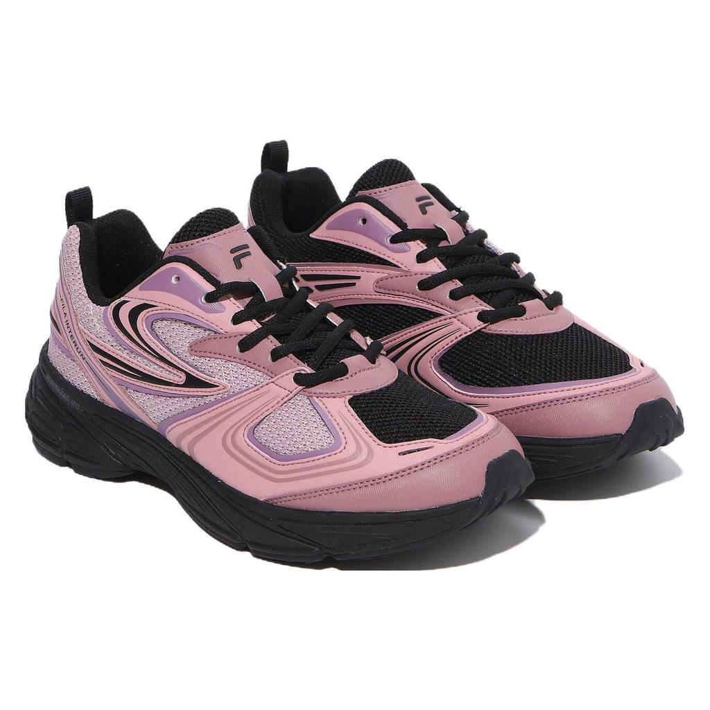 Fila Interrun Comfortable Trendy Low-Top Casual Shoes Women Sneakers Black Pink 1RM02699F_651