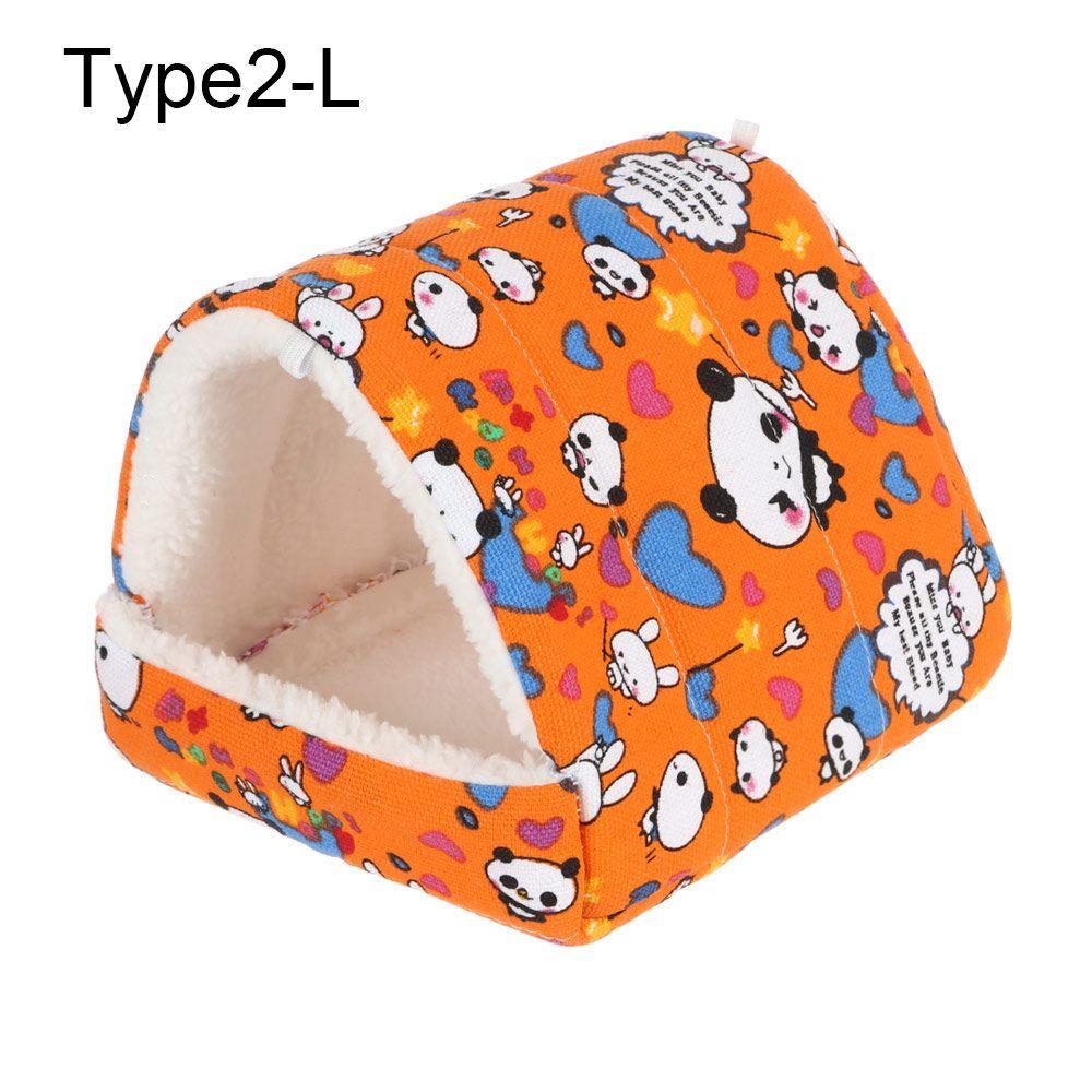 Полузакрытая зимняя удобная кровать для сна для маленьких животных, теплый коврик, гнездо для морской свинки, домик для хомяка