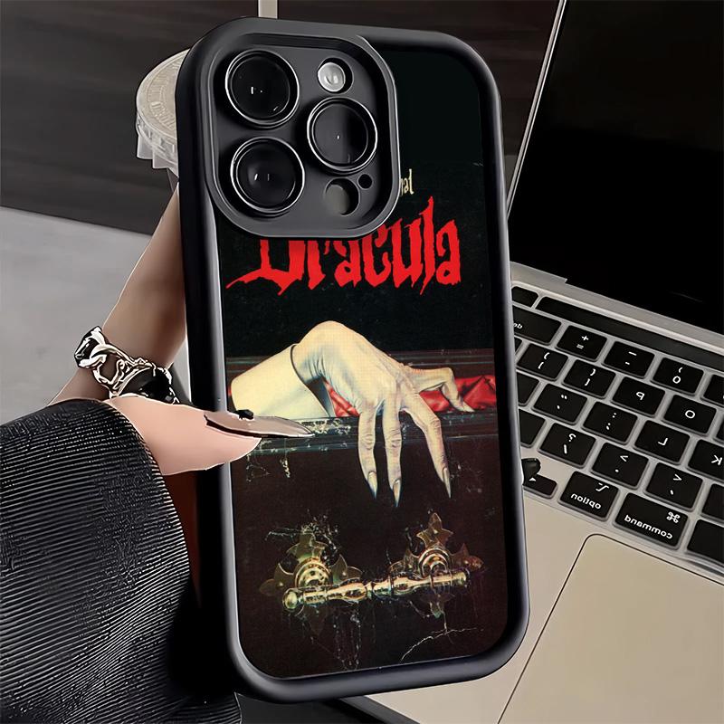 Phone Case for iPhone 17 Air 16E 15 16 Pro Max Gothic Vampire Scarlet Art Cover 14 Plus 13 12 Mini Soft Shell Silicone Fundas