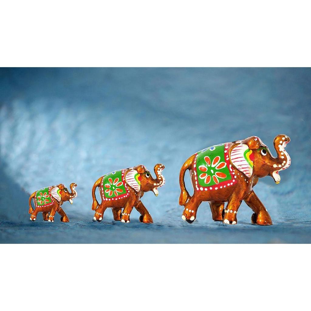 Папье-маше Статуэтка Слона для Домашнего Декора Статуэтка Слона Ручной Работы, Подарок на Новоселье, Декорация и Подарок