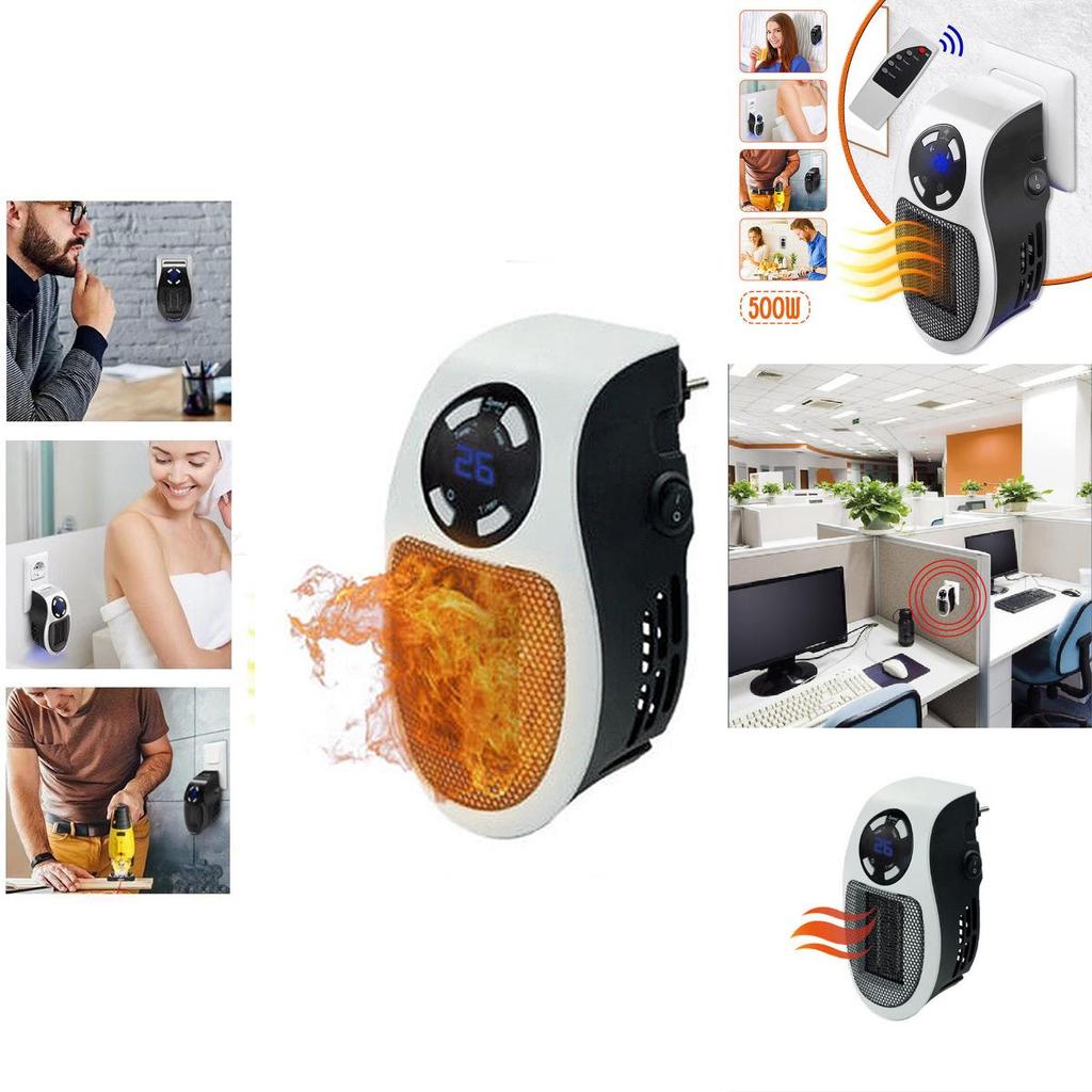 Компактный электрический обогреватель Handy Heater с пультом дистанционного управления, идеально подходит для дома и офиса