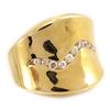 Gold Plated Ring 'Cleopatra' Gold / Gold / White /