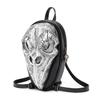 Gothic Embossed Skull Travel Backpack Women Halloween Gift Shoulder Anti-theft Bag Ipad Pocket Pouch Mochila Girls