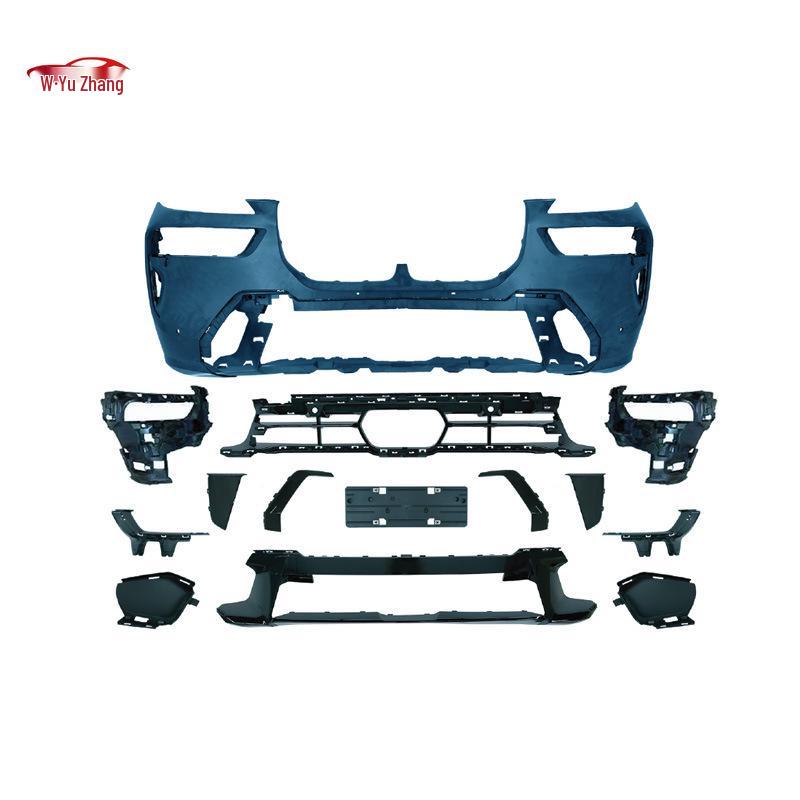 BMW X7 G07/23/24 Front & Rear Bumper Black Warrior Kit with Side Skirts