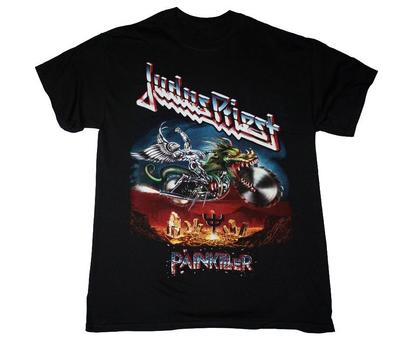 Judas Priest Painkiller 1990 Новая черная футболка