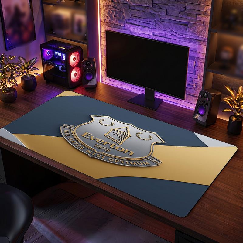 Игровой коврик для мыши Everton Football Print, большой, противоскользящий, расширенный, для офиса, дома