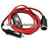 3M 12V/24V удлинитель от прикуривателя, штекер папа-мама, провод 16AWG с выключателем, 15A