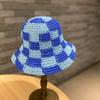 Новая модная соломенная шляпа в шахматную клетку для женщин, летняя шляпа с большими полями, солнцезащитная шляпа для пляжа, праздничная шляпа от солнца