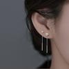Серьга-кафф Узел Жуи Легкая Роскошь Женские Серьги Простой Дизайн Стильная Индивидуальность Ежедневные Украшения