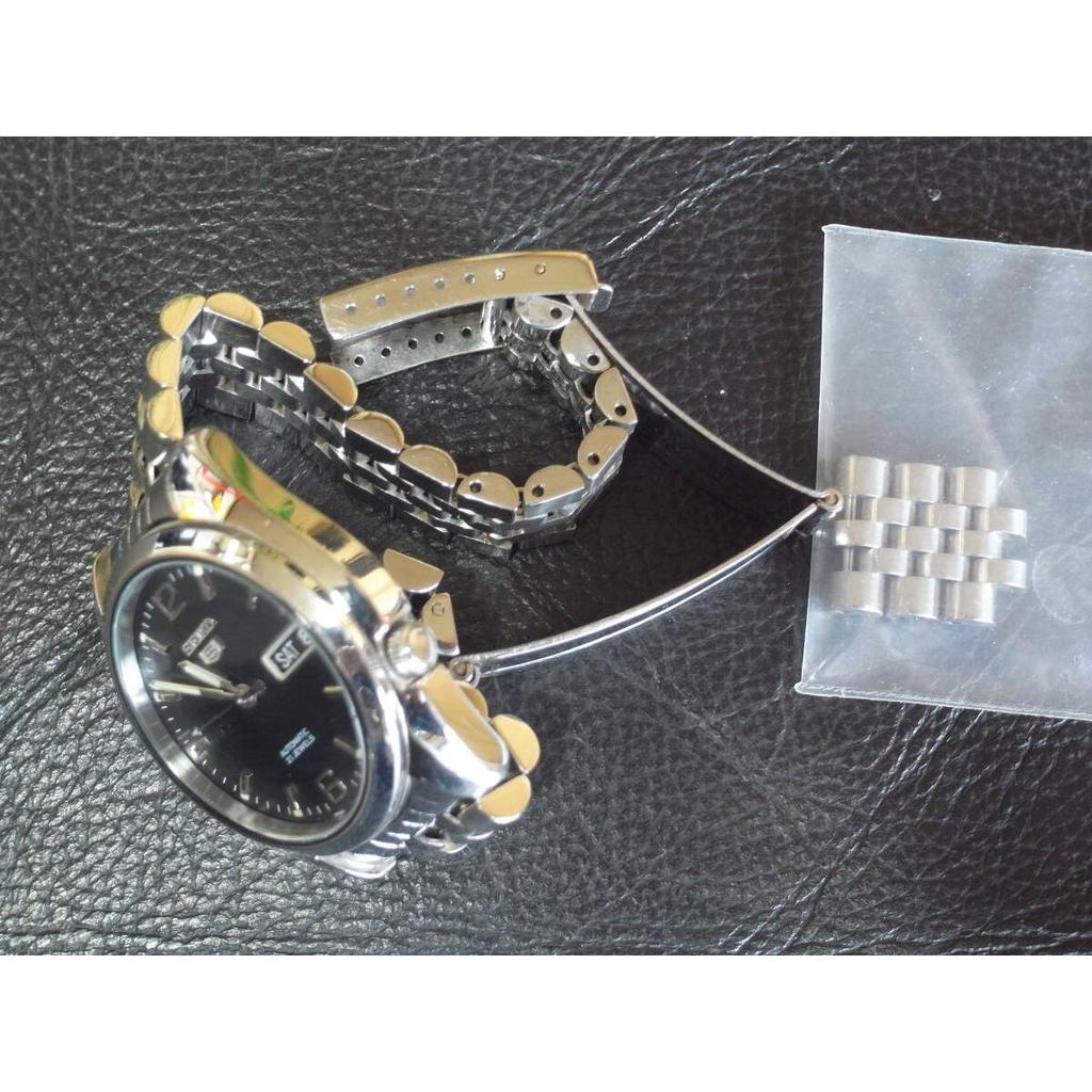 Used SEIKO Seiko 5 AUTOMATIC 7S26-01V0 Black Face Mechanical Watch Used automatic winding working item!