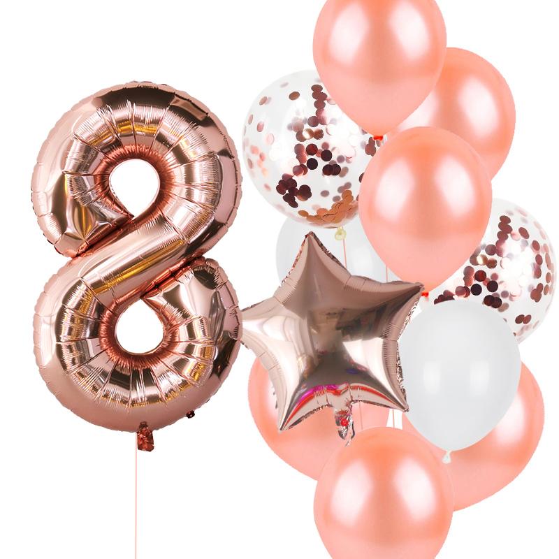 Birthday Party Decorations Rose Gold Cake Stand Adult Birthday Party Tablecoth Napkins Anniversaire Wedding Decor Party Supplies