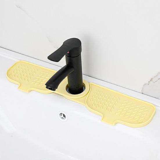 Drain Pad Easy To Clean Anti-splash Quick-drying Stain-resistant Reusable Silicone Faucet Drainage Mat