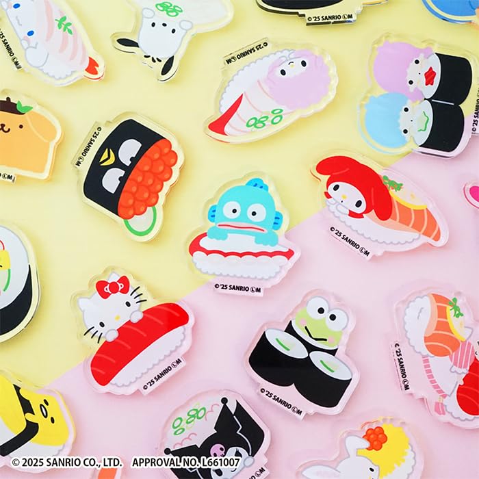 Конфеты Sanrio Персонажи Суши Акриловая подставка Конфета от F-toys Хэй-Омати Игрушка/Жвачка (Полный комплект) [Бокс-сет/Набор 20]