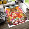 Gremlins Customizable Name Floor Mat Suitable for Entryway Study Room Game Room Living Rooms Anti-slip Rug Anime Office Decor