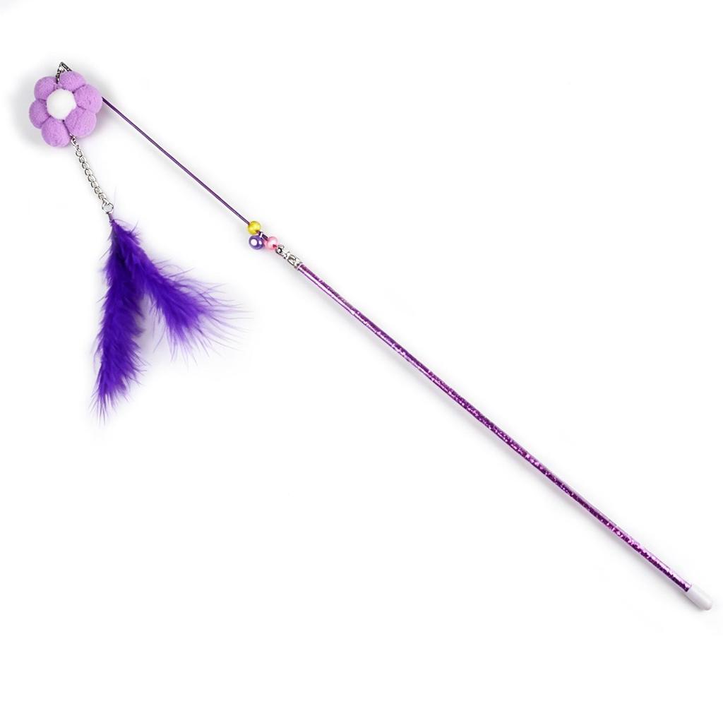 Feather Cat Teaser Stick - Interactive, Bite-Resistant Toy for Boredom Relief