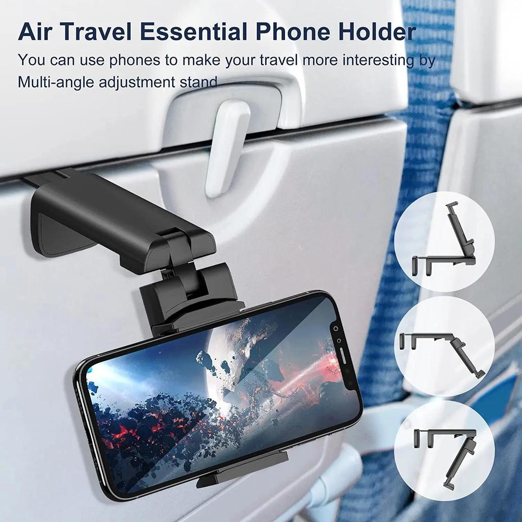 Foldable Travel Mobile Phone Stand, Portable Desktop 360-Degree Rotating Multi-functional Retractable Mobile Phone Stand