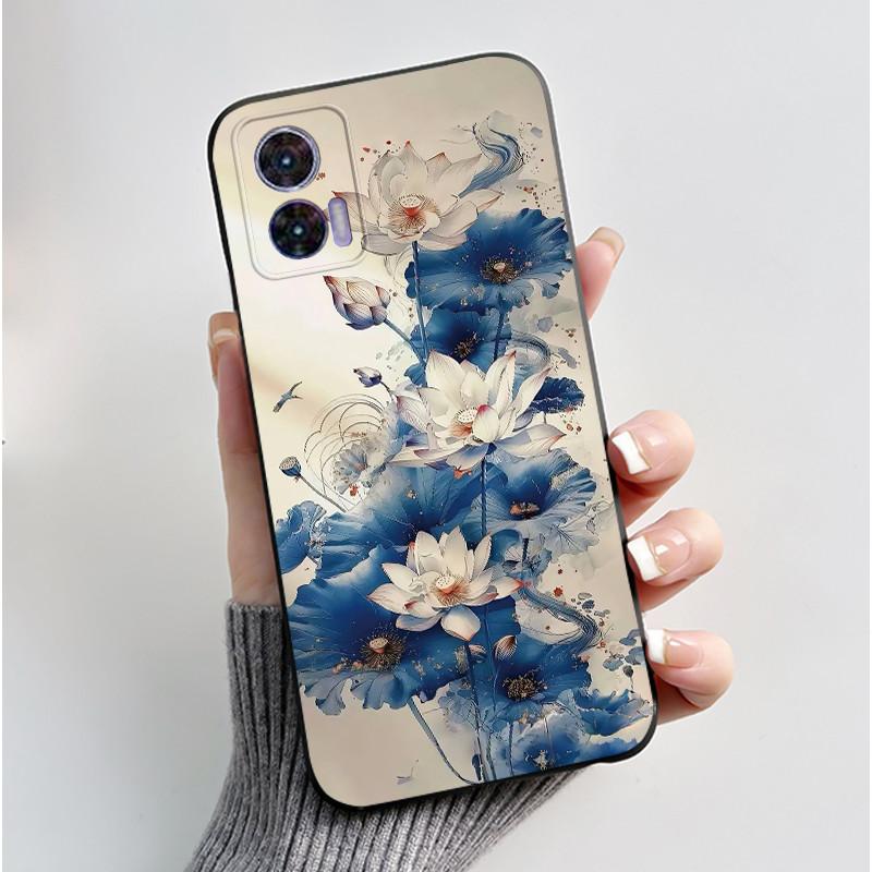 For Motorola Edge 30 Neo Case Fashion Luxury Cute Cool Black TPU Soft Cover For Moto Edge 30 Lite Fundas Edge30 Fusion Bumper