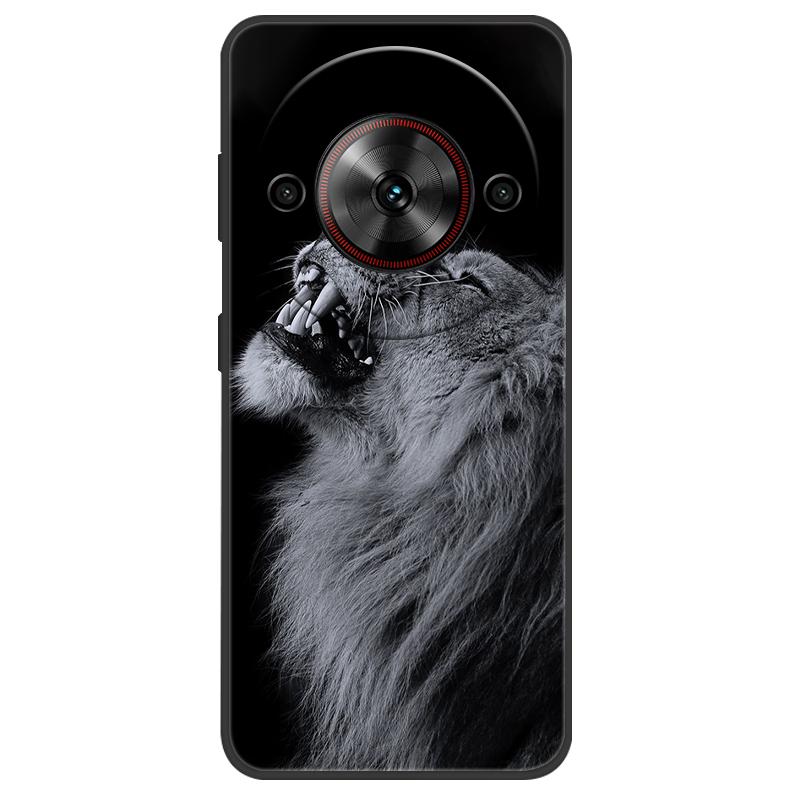 Чехол для ZTE Nubia Focus 5G Чехол с рисунком милого кота Черный силиконовый мягкий чехол для телефона для ZTE nubia Blade A75 5G Задняя крышка Чехол Сумка