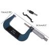 Precise Electronic LCD Caliper Gauge Micrometer 25-50/50-75/75-100mm Outside Metric Caliper Measurement Micrometer Tool