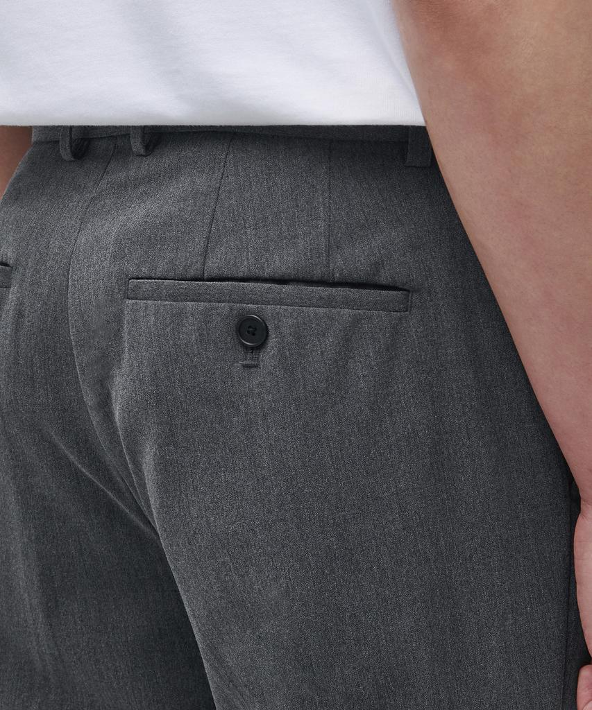 MUSINSA STANDARD Lightweight Tapered Turn-Up Hidden Banding Crop Slacks [Medium Gray]
