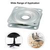 2/3/4 Inch Steel Square Lazy Susan 360 Degrees Rotating Rolling Bearing Turntable Bearings Plate For Office Swivel Chairs