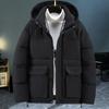 Fashion Men's Short Parkas Winter Plus Size Outerwears Hooded 2024 Casual New In Coats Loose Thick Warm Men Jackets