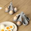 4/6 Holds Silicone Egg Boiler Rack Freestanding Egg Boiler Household Steamed Egg Tray Cooker Kitchen Portable Storage Gadget