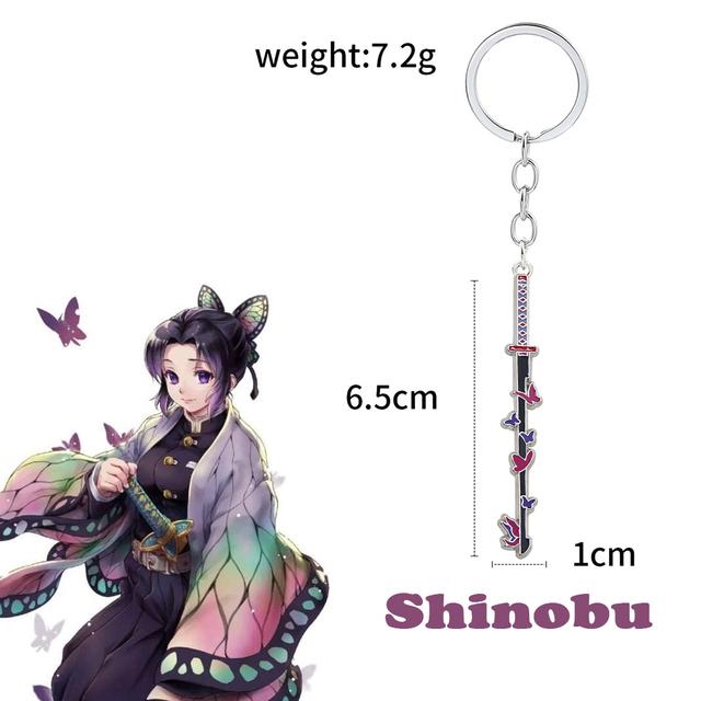 Anime Demon Slayer Pin Brooch Metal Enamel Fire Flame Butterfly Icon Blade Sword Badge Backpack Shirt Hard Lapel Pin Accessories