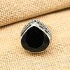 Lavish Black Spinel Gemstone Handmade 925 Sterling Silver Ring Jewelry For Wedding Gift