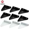 Wall Cabinet Corner Bracket: Black Reinforcement Angle Iron Spray-Painted Triangular Support for Furniture, Hanging, and Solid Wood.