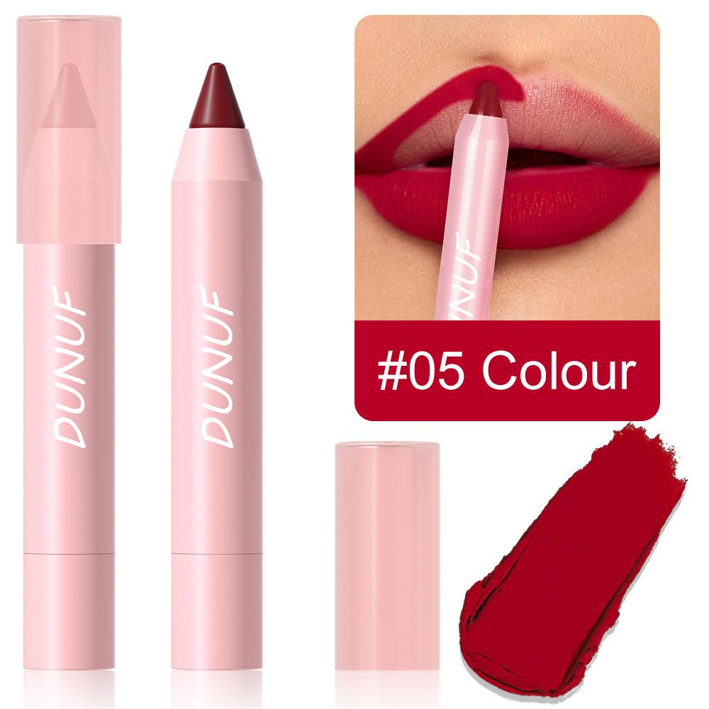 Lipstick Pencil Waterproof Sexy Red Nude Purple Matte Tint Lipstick Lasting Lip Liner Pen Longlasting Makeup Cosmetic
