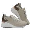 New casual women's shoes, sports shoes, lace-up burned flower platform single shoes