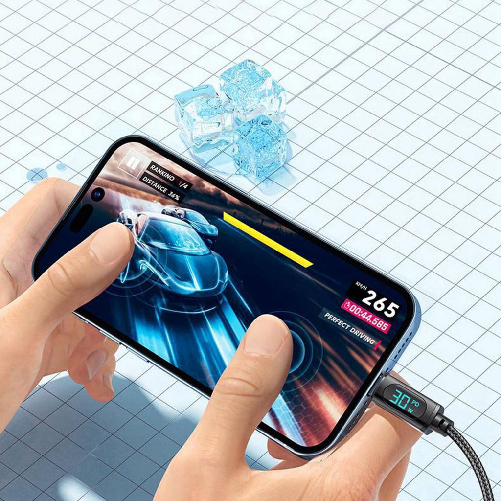 Кабель для быстрой зарядки и передачи данных из алюминиевого сплава, USB-линия с нейлоновой оплеткой для ноутбука, планшета, телефона, 20 Вт