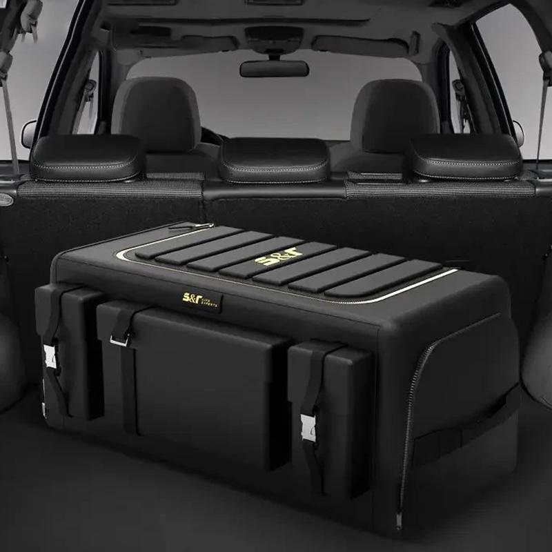 50л органайзер для багажника автомобиля, ящик для хранения из ткани Оксфорд, автоорганайзеры, сумка, складные карманы для хранения багажника для автомобиля, седана, автомобильные аксессуары