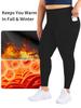 Карманные Плюс-сайз Осенне-зимние Флисовые Йога-брюки Женские с высокой талией Длина 9 дюймов Фитнес Зимние Йога-брюки