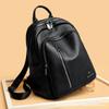 Black Temperament Simple Women's Bag Autumn Style Versatile Large Capacity Backpack Multifunctional Casual Mommy Backpack
