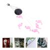 Flamingo Decorative Lights Solar Wind Chime Lamp Hanging Lanterns Outdoor Garden Fence Glow Night Melody Sensor Easy Install