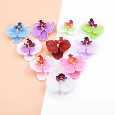 Орхидея-бабочка Шелковые Искусственные Цветы Свадебный Декор DIY Подарочная Коробка Скрапбукинг Сад на Открытом Воздухе Дом Ваза Стол Гирлянда Заколка для Волос