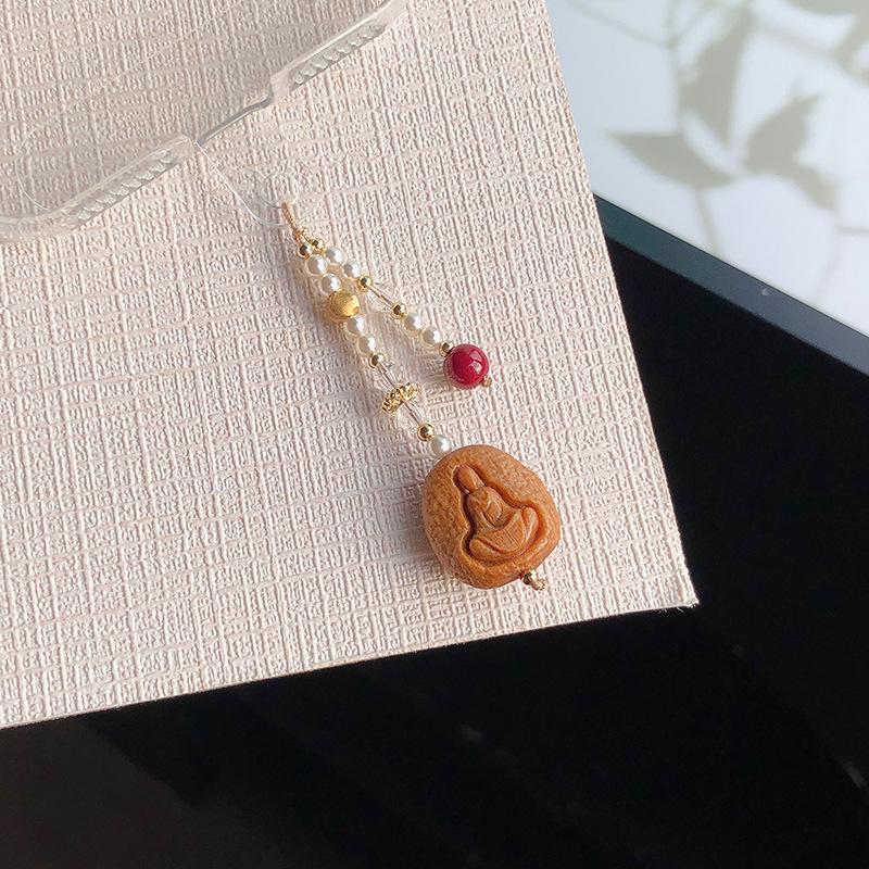 DIY Tassel Beaded Phone Charm Strap - Phone Lanyard Keychain Bag Pendant Accessory